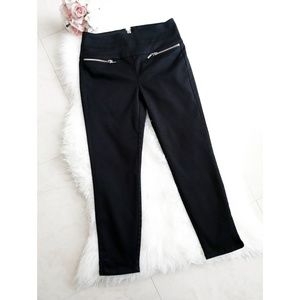 Bisou Bisou Michele Bohbot Zipper Crop ankle pants